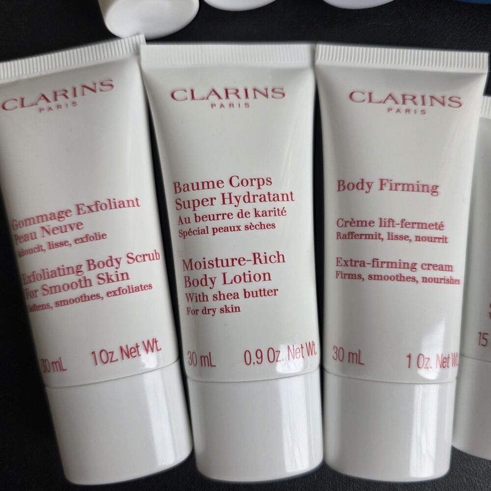 New Clarins Deluxe 16-Piece Skincare & Body Travel Bundle - Picture 9 of 12